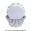 White Foil Cupcake Cases