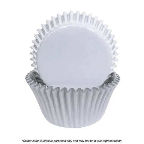 White Foil Cupcake Cases