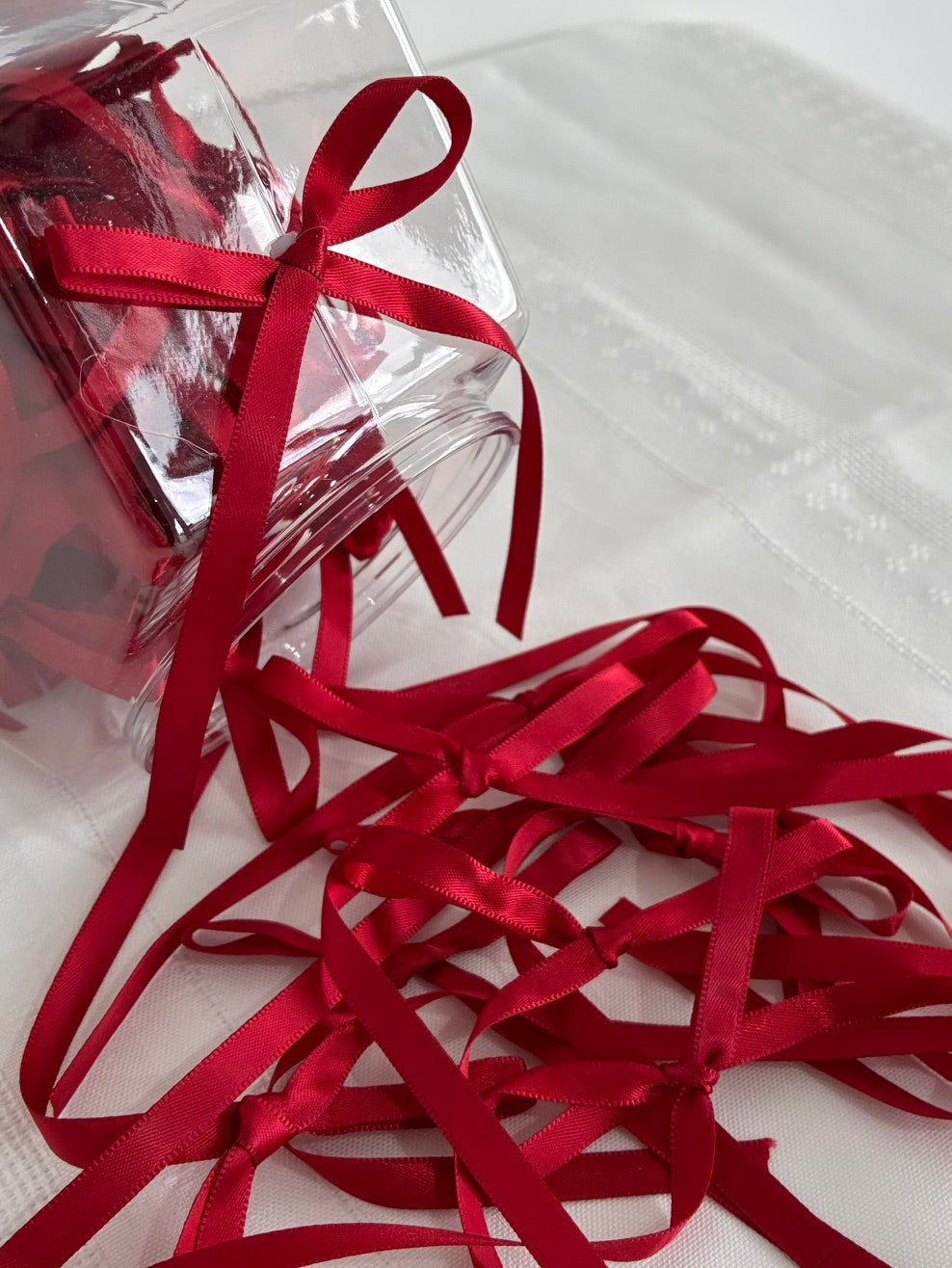 Wine red vintage long ribbons